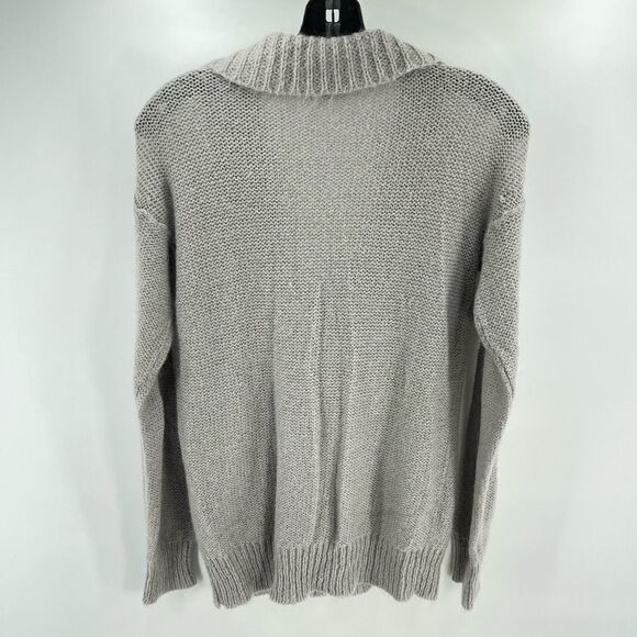 J. Crew dolce shawl collar wool mohair lightweight sweater XS EUC grey - Picture 10 of 12